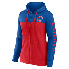 Chicago Cubs Fanatics Women's City Ties Hoodie Full-Zip Sweatshirt Outlet