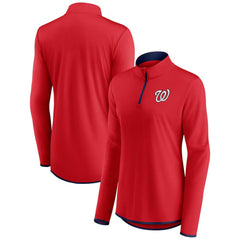 Washington Nationals Fanatics Women's Corner Quarter-Zip Top Discount