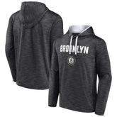 Fanatics Brooklyn Nets Fast Break Pullover Hoodie Heather Charcoal