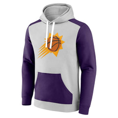 Fanatics Phoenix Suns Arctic Colorblock Pullover Hoodie Gray/Purple