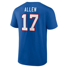 Josh Allen Buffalo Bills Icon Player Name & Number T-Shirt - Royal - NFL