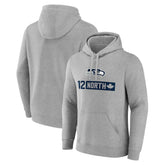 Seattle Seahawks 12 North Pullover Hoodie - Gray - NFL