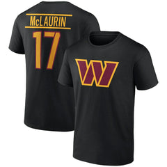 Terry McLaurin Washington Commanders Icon Player Name & Number T-Shirt - Black - NFL