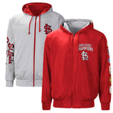 St. Louis Cardinals G-III Sports by Carl Banks Southpaw Reversible Raglan Hoodie Full-Zip Jacket Outlet