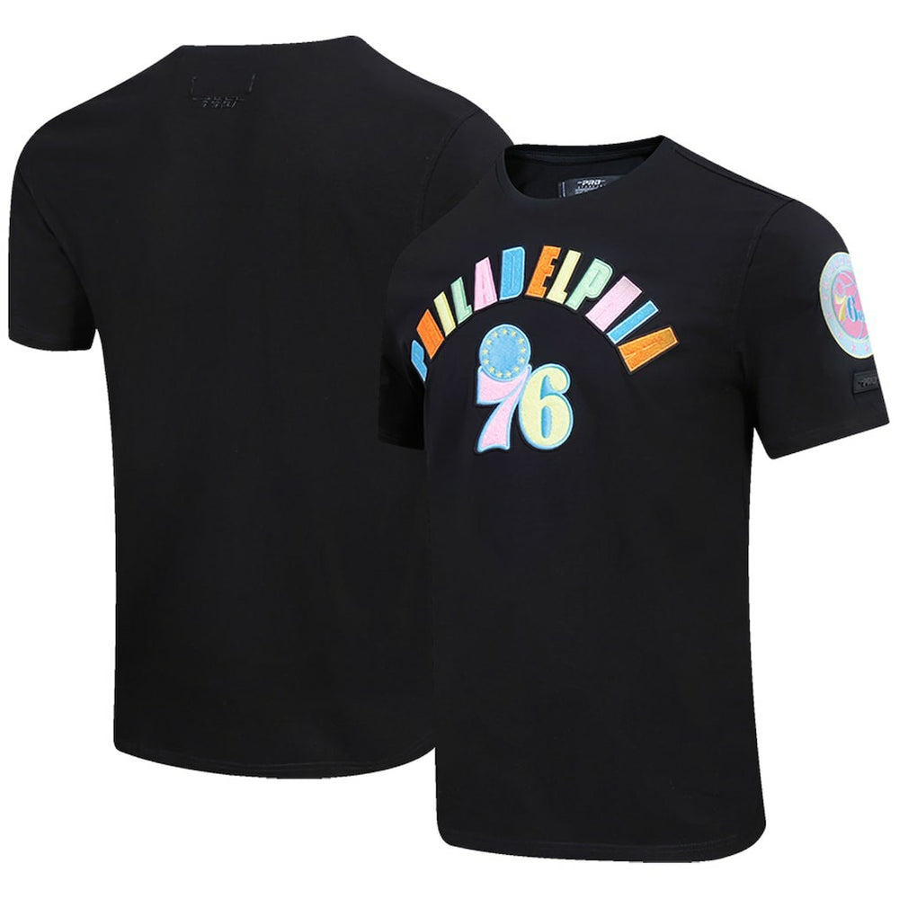 Philadelphia 76ers Pro Standard Washed Neon T-Shirt Black