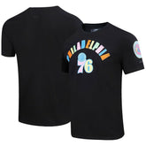 Philadelphia 76ers Pro Standard Washed Neon T-Shirt Black