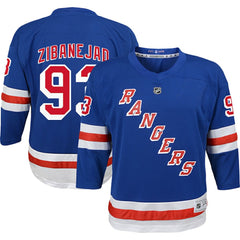 Mika Zibanejad New York Rangers Youth Home Replica Player Jersey - Blue | NHL Clearance