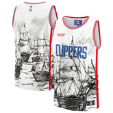 Fanatics LA Clippers NBA & KidSuper Studios Unisex Hometown Jersey Gray