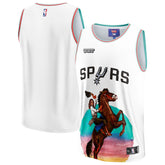 Fanatics San Antonio Spurs NBA & KidSuper Studios Unisex Hometown Jersey White