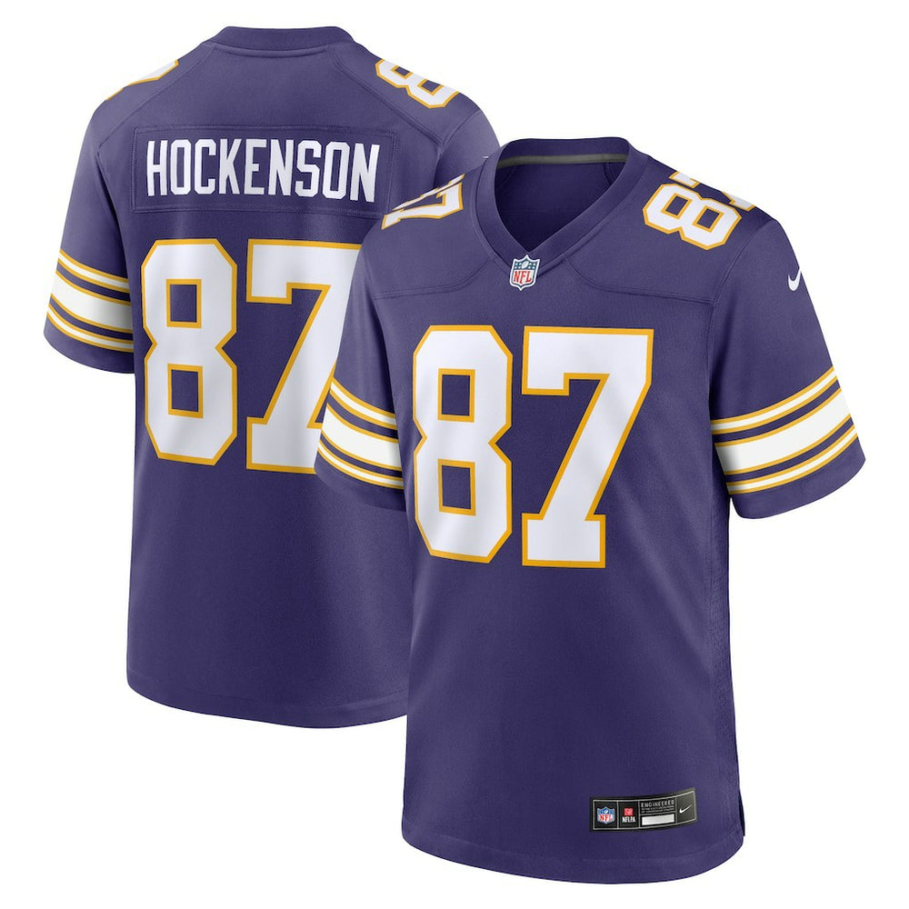 T.J. Hockenson Minnesota Vikings Classic Player Game Jersey - Purple - Nike