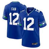 12s Seattle Seahawks Throwback Player Game Jersey - Royal - Nike