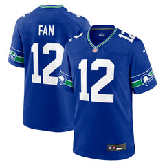 12s Seattle Seahawks Throwback Player Game Jersey - Royal - Nike