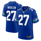Tariq Woolen Seattle Seahawks Throwback Player Game Jersey - Royal - Nike