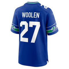 Tariq Woolen Seattle Seahawks Throwback Player Game Jersey - Royal - Nike