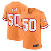 Vita Vea Tampa Bay Buccaneers Throwback Game Jersey - Orange - Nike