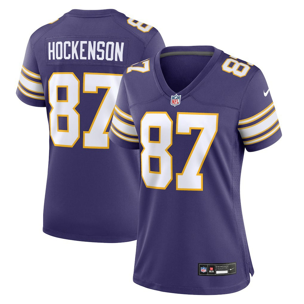 T.J. Hockenson Minnesota Vikings Women's Player Jersey - Purple - Nike