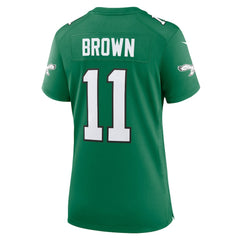 A.J. Brown Philadelphia Eagles Women's Player Jersey - Kelly Green - Nike
