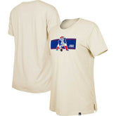 New England Patriots New Era Women's Third Down Historic T-Shirt - Tan - NFL
