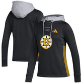 Boston Bruins adidas Women's Refresh Skate Lace AEROREADY Pullover Hoodie - Black | Adidas near me