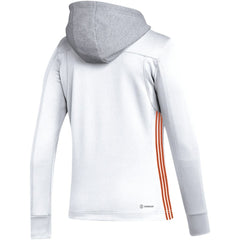 Philadelphia Flyers adidas Women's Refresh Skate Lace AEROREADY Pullover Hoodie - White | Adidas Clearance