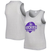 Colorado Rockies Soft as a Grape Women's Plus Size High Neck Tri-Blend Tank Top Discount
