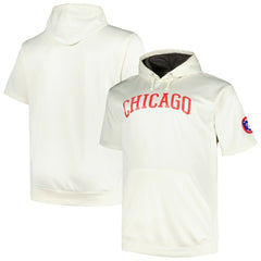 Chicago Cubs Profile Big & Tall Contrast Short Sleeve Pullover Hoodie Online