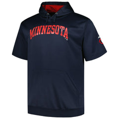 Minnesota Twins Profile Big & Tall Contrast Short Sleeve Pullover Hoodie Near Me