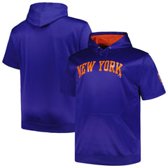 New York Mets Profile Big & Tall Contrast Short Sleeve Pullover Hoodie Discount