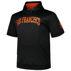 San Francisco Giants Profile Big & Tall Contrast Short Sleeve Pullover Hoodie Outlet