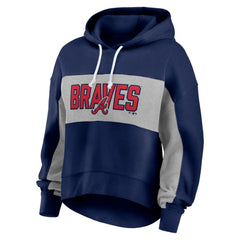 Atlanta Braves Fanatics Women's Filled Stat Sheet Pullover Hoodie Near Me
