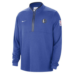 Nike Dallas Mavericks Authentic Performance Half-Zip Jacket Blue