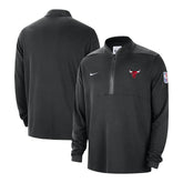 Nike Chicago Bulls Authentic Performance Half-Zip Jacket Black