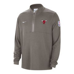 Nike Chicago Bulls Authentic Performance Half-Zip Jacket Olive