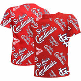 St. Louis Cardinals Stitches Youth Allover Team T-Shirt Discount
