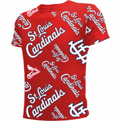 St. Louis Cardinals Stitches Youth Allover Team T-Shirt Discount