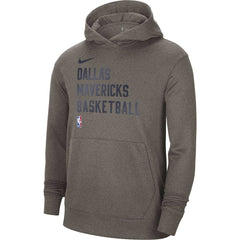 Nike Dallas Mavericks Unisex 2023/24 Performance Spotlight On-Court Practice Pullover Hoodie Gray