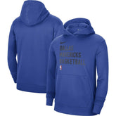 Nike Dallas Mavericks Unisex 2023/24 Performance Spotlight On-Court Practice Pullover Hoodie Royal