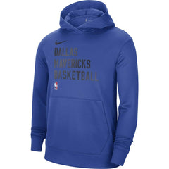 Nike Dallas Mavericks Unisex 2023/24 Performance Spotlight On-Court Practice Pullover Hoodie Royal