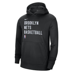 Nike Brooklyn Nets Unisex 2023/24 Performance Spotlight On-Court Practice Pullover Hoodie Black