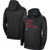 Nike Chicago Bulls Unisex 2023/24 Performance Spotlight On-Court Practice Pullover Hoodie Black