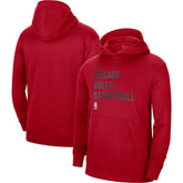 Nike Chicago Bulls Unisex 2023/24 Performance Spotlight On-Court Practice Pullover Hoodie Red