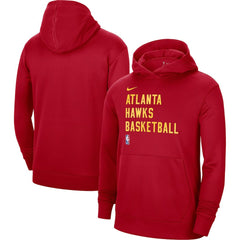 Nike Atlanta Hawks Unisex 2023/24 Performance Spotlight On-Court Practice Pullover Hoodie Red