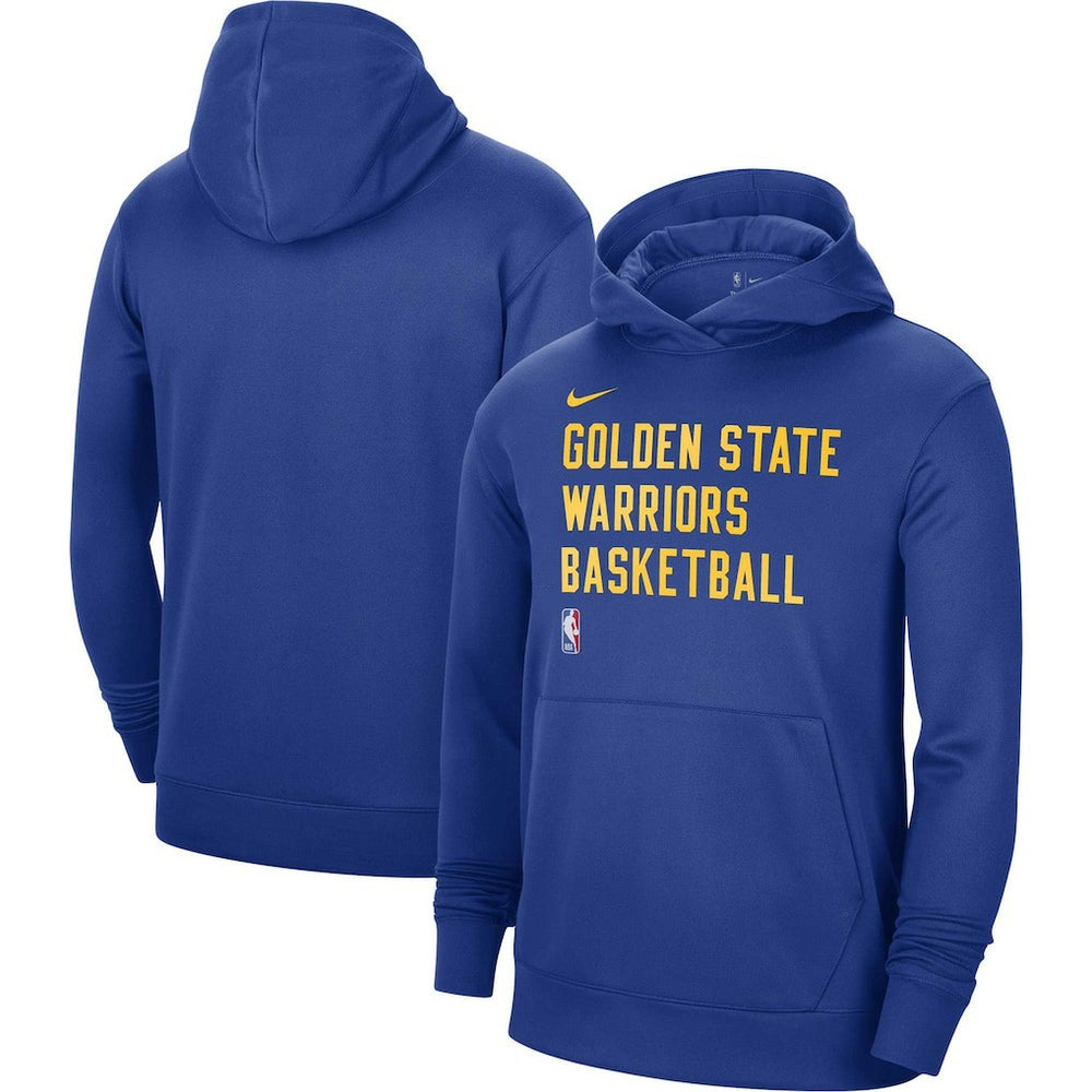 Nike Golden State Warriors Unisex 2023/24 Performance Spotlight On-Court Practice Pullover Hoodie Royal
