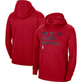 Nike New Orleans Pelicans Unisex 2023/24 Performance Spotlight On-Court Practice Pullover Hoodie Red