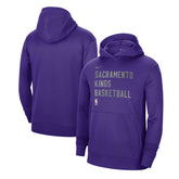 Nike Sacramento Kings Unisex 2023/24 Performance Spotlight On-Court Practice Pullover Hoodie Purple