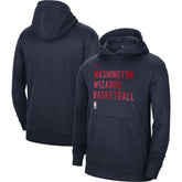 Nike Washington Wizards Unisex 2023/24 Performance Spotlight On-Court Practice Pullover Hoodie Navy