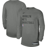 Nike Brooklyn Nets Unisex 2023/24 Legend On-Court Practice Long Sleeve T-Shirt Heather Gray