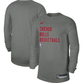 Nike Chicago Bulls Unisex 2023/24 Legend On-Court Practice Long Sleeve T-Shirt Heather Gray