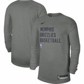 Nike Memphis Grizzlies Unisex 2023/24 Legend On-Court Practice Long Sleeve T-Shirt Heather Gray