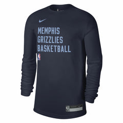 Nike Memphis Grizzlies Unisex 2023/24 Legend On-Court Practice Long Sleeve T-Shirt Navy